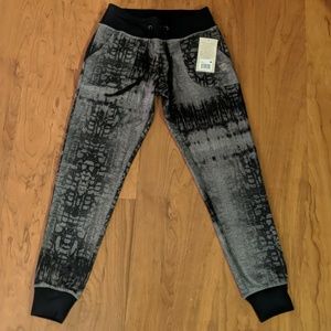 Snake skin print jogger style sweat pants